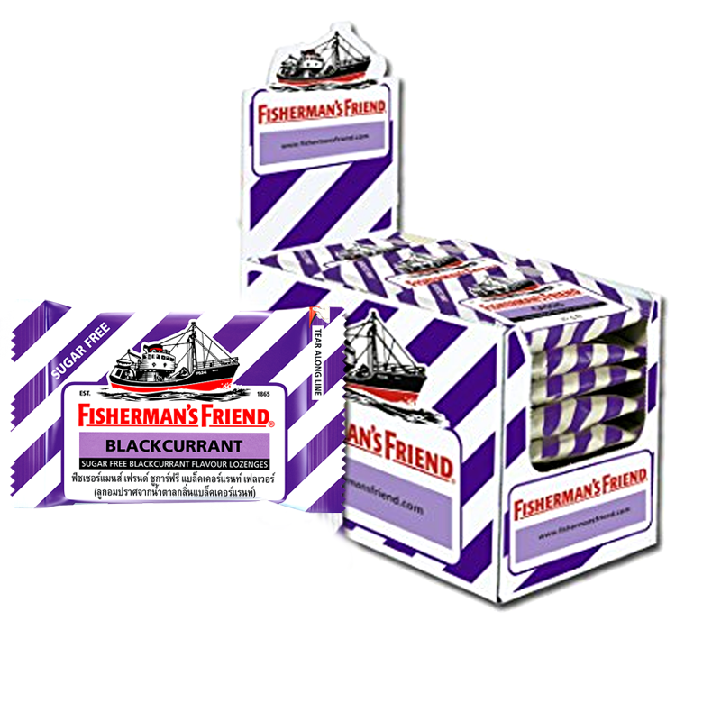 Fisherman’s Friend Sugar free Blackcurrant flavour Lozenges 25g pack of 24 pieces