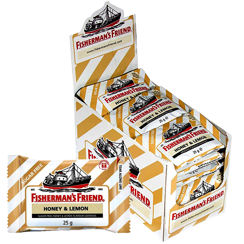 Fisherman’s Friend Sugar free Honey & Lemon Flavour Lozenges 25g pack of 24 pieces