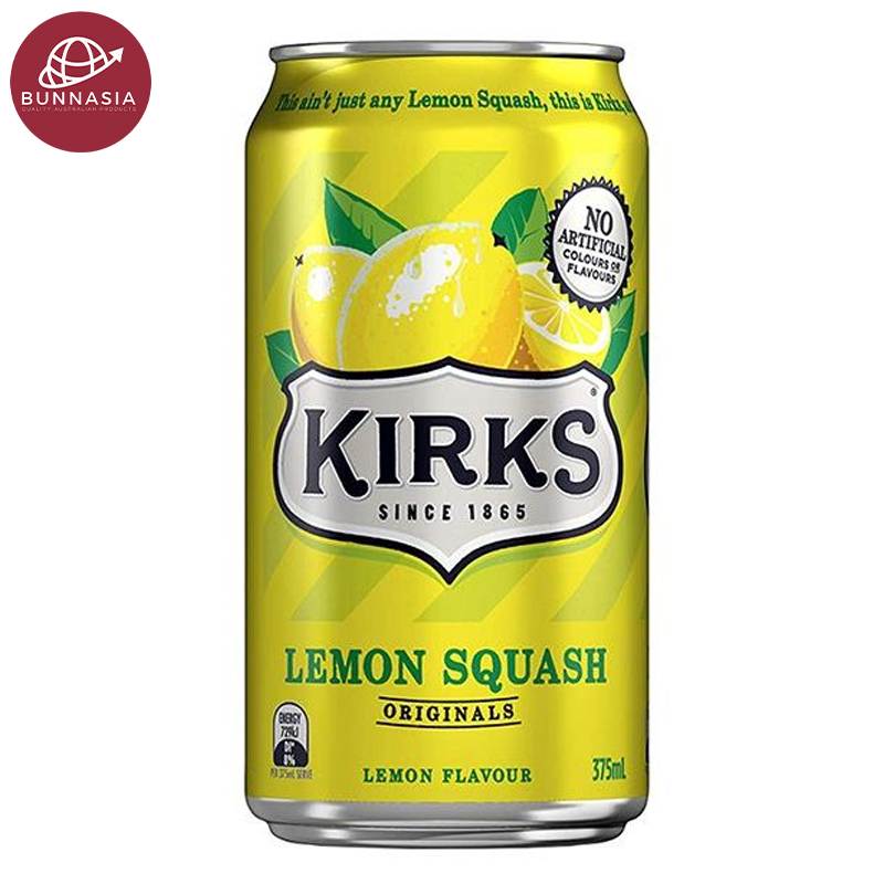 Kirks Lemon Squash Original Flavor Can 375ml