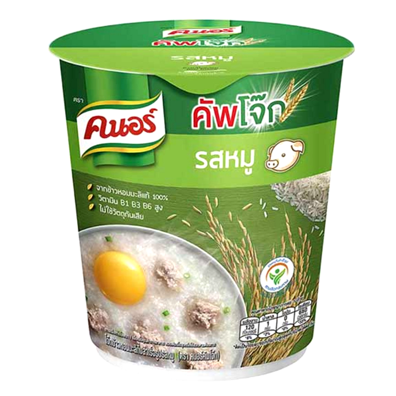 Knorr Cup Jok Instant Porridge Pork Flavoured Size 35g (cup)