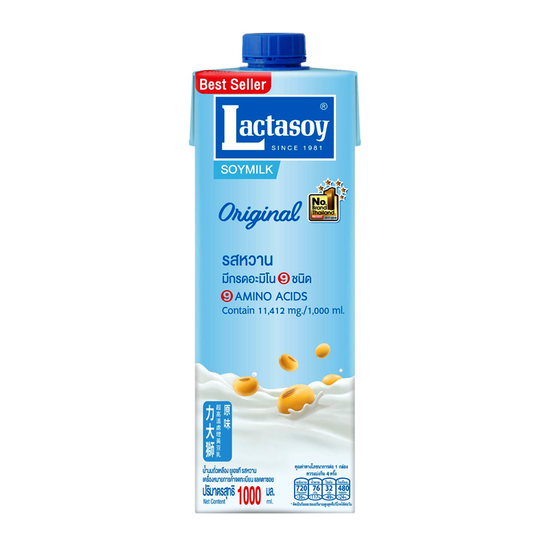 Lactasoy Soy milk Original Sweet Classic Size 1L