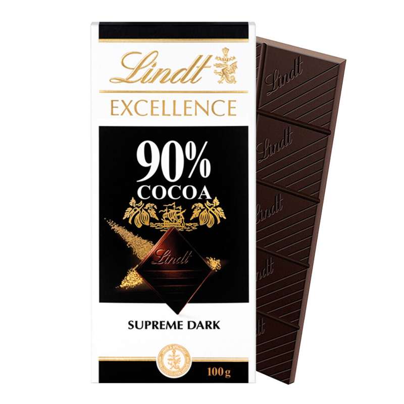 Lindt EXCELLENCE 90% COCOA SUPER DARK CHOCOLATE 100G
