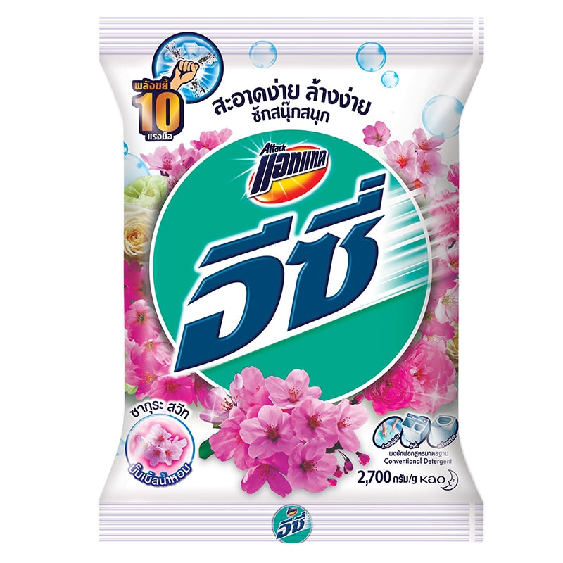 Attack Easy Regular Detergent Sakura Sweet White 2500g