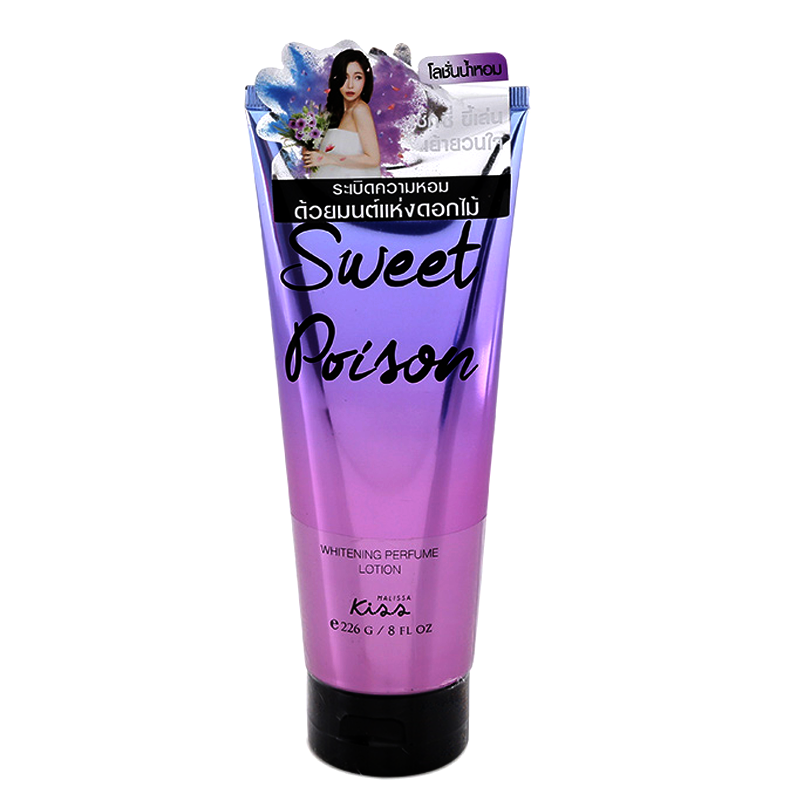 Malissa Kiss Whitening Perfume Body Lotion Sweet Poison Size 226g