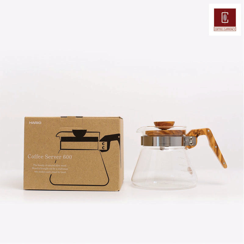 Hario Japan New Coffee Server 600 ml Olive Wood