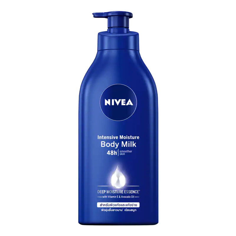 Nivea Intensive Moisture Body Milk 48h Smoother skin Deep Moisture Essence with Vitamin E & Avocado Oil Size 600 ml