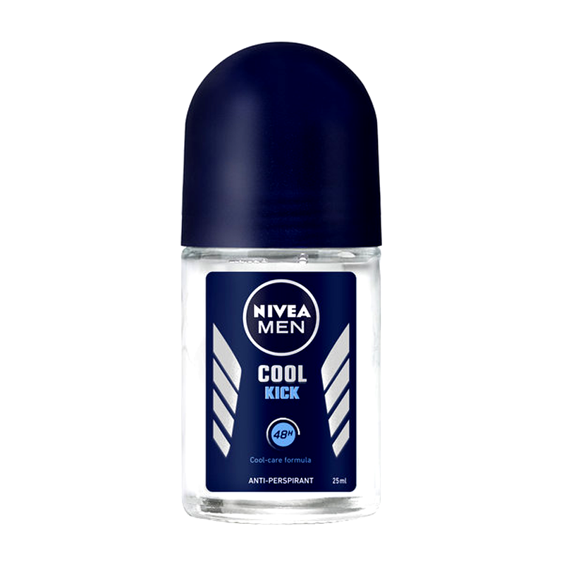 Nivea Men Cool Kick Roll-on Deodorant 48h Anti-Perspirant Cool Care Formula Size 25ml