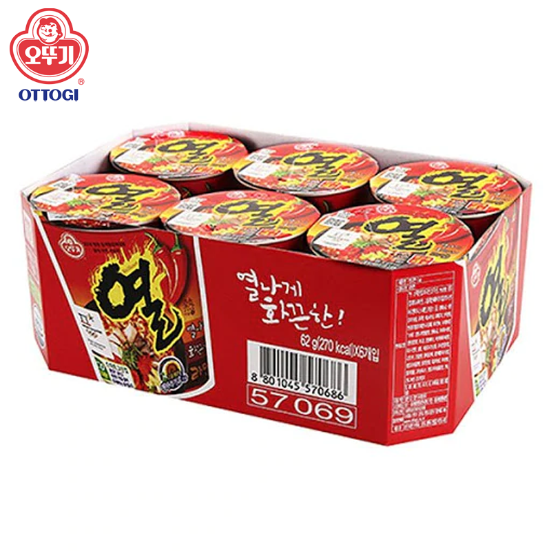 Ottogi Yeul Ramen Cup 62g Pack of 6cups (62gx6)