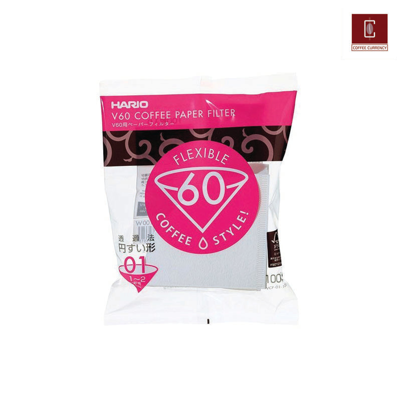 Hario Japan Paper Filter White for 01 Dripper 100sheets