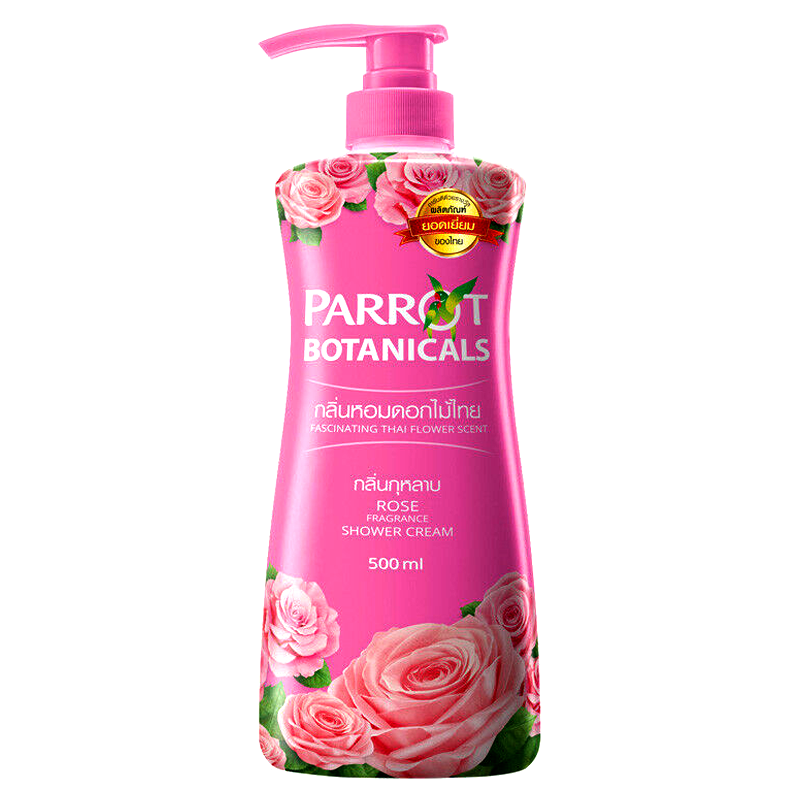 Parrot Botanicals Rose Fragrance Scent Shower Cream Size 500ml