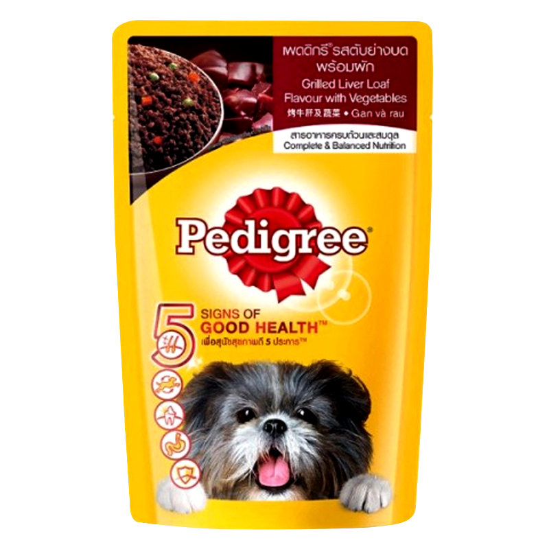 Pedigree Grilled Liver Loaf Flavour with Vegetables Dog Food Size 130g