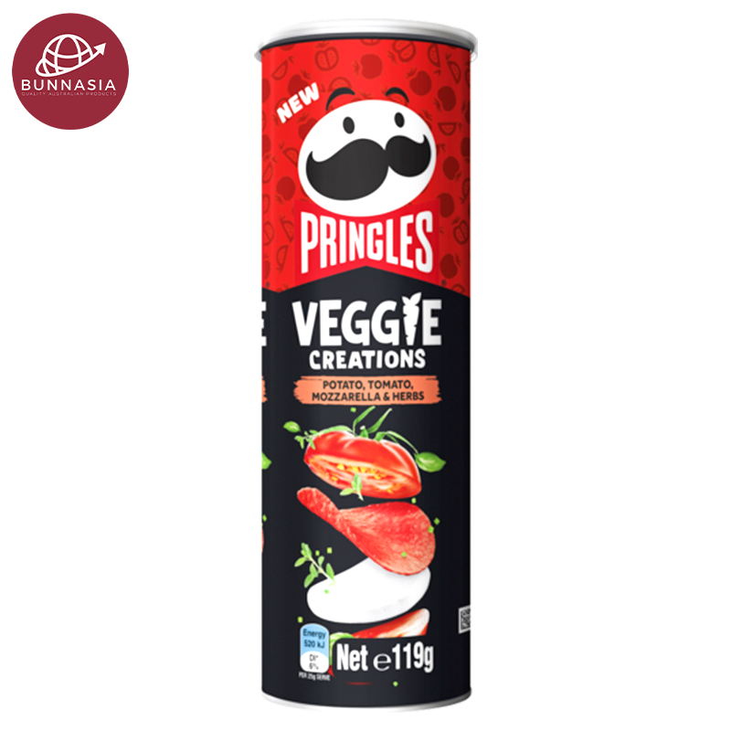 Pringles Veggie Creations Potato, Tomato, Mozzerella & Herbs Flavor 119g