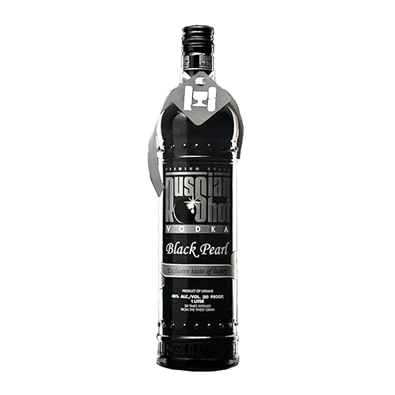 RUSSIAN SHOT VODKA BLACK PEARL 1L