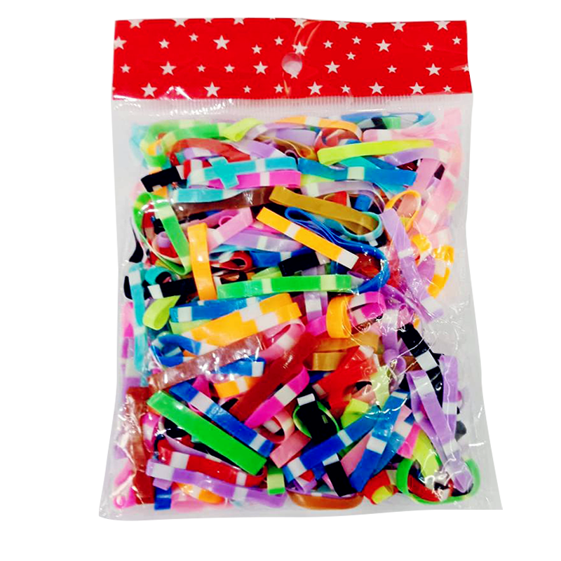 Rubber band Hair Mixed Color Per pack