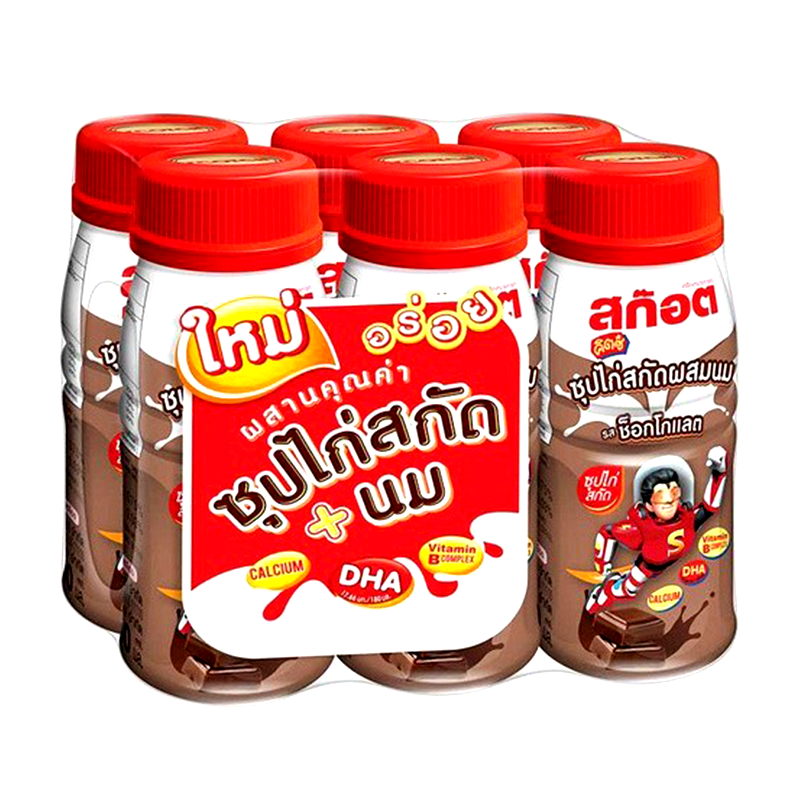 Scotch Kitz Essence of Chicken with Chocolate Flavored Milk Size 180ml Pack of 6bottle