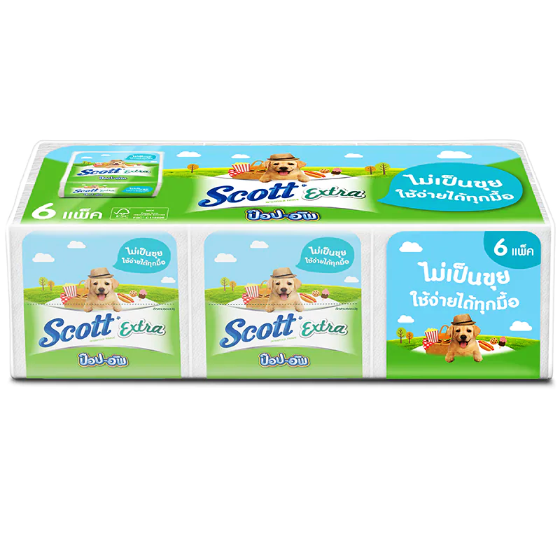 Scott Extra Pop-up 86 sheets 6 packs