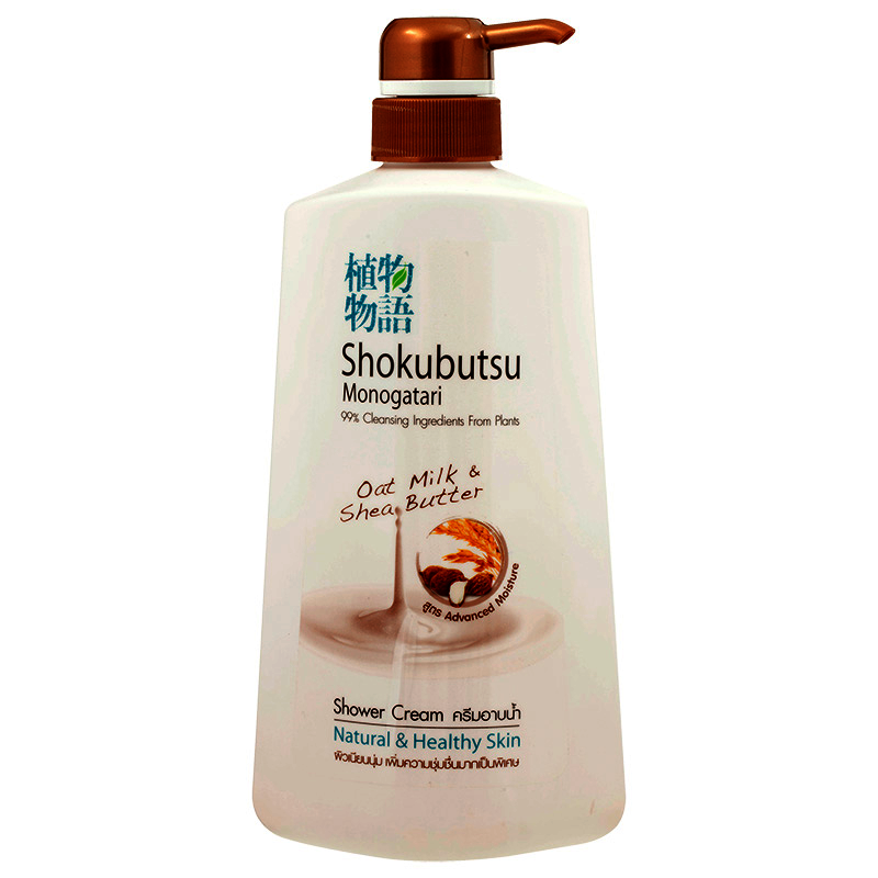 Shokubutsu Monogatari Oat Milk & Shea Butter Shower Cream Formula Advanced Moisture Size 500ml