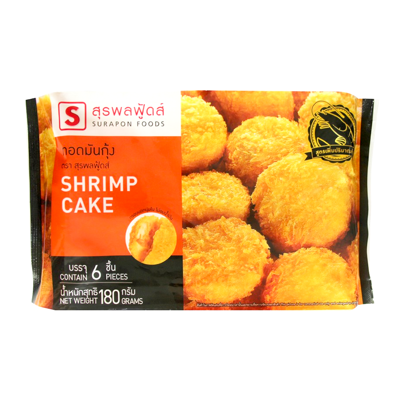 ເຄັກກຸ້ງ Surapon Foods ຂະໜາດ 180g ບັນຈຸ 6 pcs