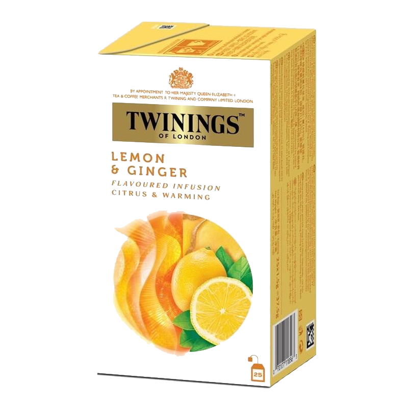 Twinings Lemon & Ginger Flavoured Infusion Citrus Warming 2g x 25 pcs 50g