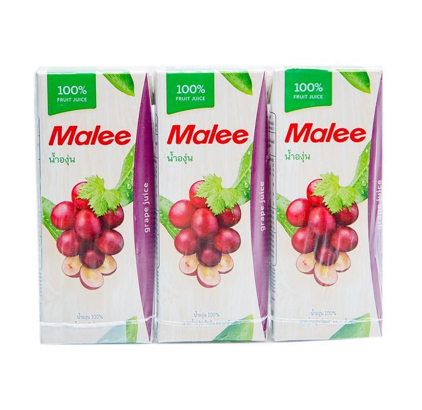 Malee grape Fruit juice 200mlx3pcs