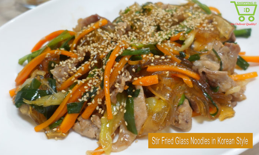 Stir Fried Glass Noodles in Korean Style