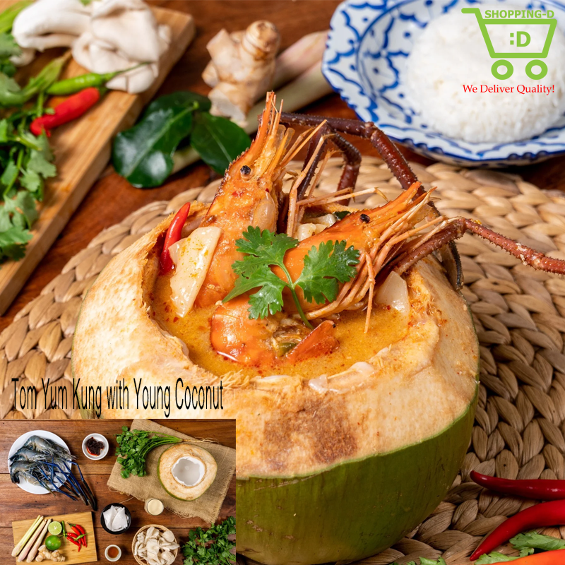 Tom Yum Kung with Young Coconut
