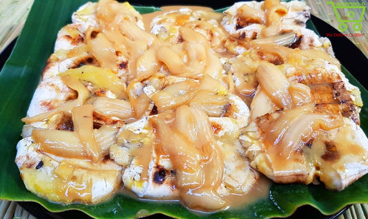 ກ້ວຍເຊື່ອມກະທິໝາກພ້າວອ່ອນ