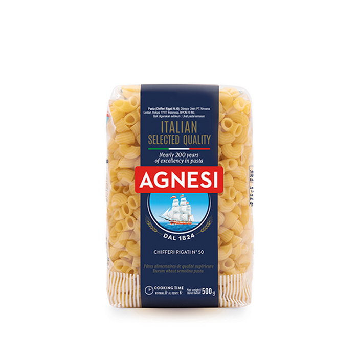 AGNESI MACARONI CHIFFERI RIGATI N 50 500G — Shopping-D Service Platform
