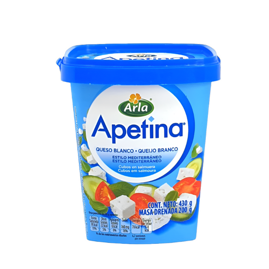 Arla Apetina White Cheese Queso Blanco Estilo Mediterraneo 430g