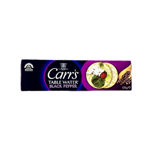 CARR'S BLACK PEPPER TABLE WATER CRACKERS 125G