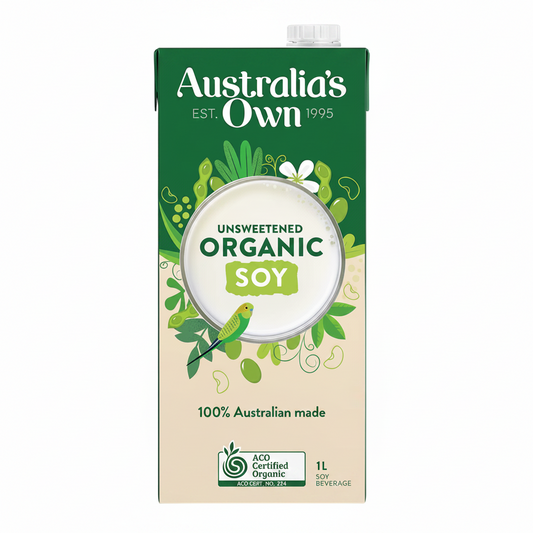 Australia's Own Organic Soy Milk Unsweetened 1L