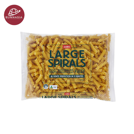 Coles Durum Wheat Pasta Large Spirals 500g