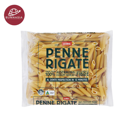 Coles Durum Wheat Pasta Penne Rigate 500g