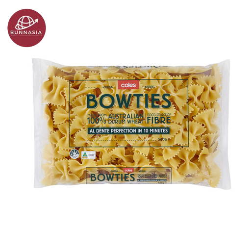 Coles Pasta Durum Wheat Bowties 500g