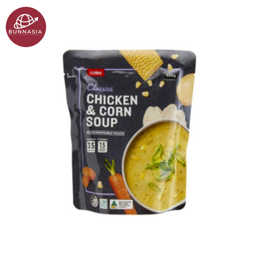 Coles Soup Pouch Chicken & Corn 430g