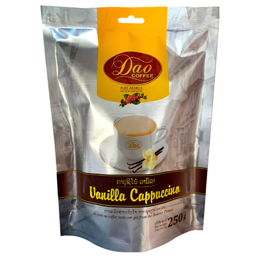 Dao Coffee Pure Arabica From The Bolaven Plateau Vanilla Cappuccino Size  250g Pack of 10 Sticks