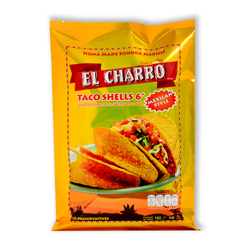 El Charro Taco Shells6 Mexican Style 165g