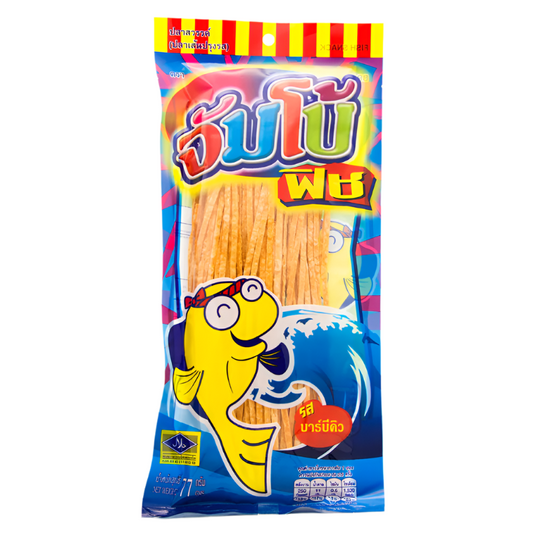 Jumbo fish Brand Fish Snack Barbecue Flavoured Size 80g