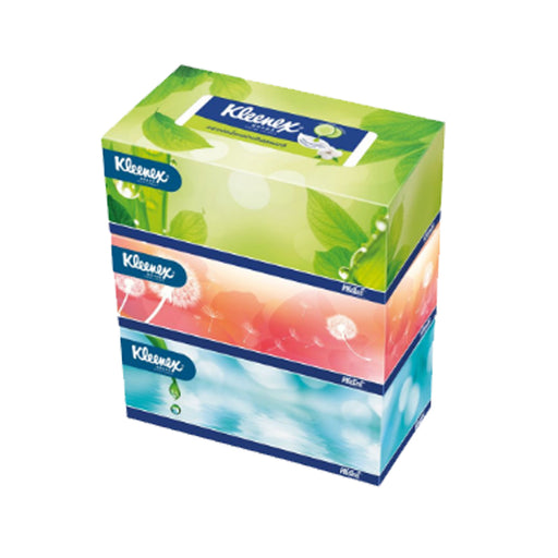 Kleenex Natural Box 135 Sheets Pack 3