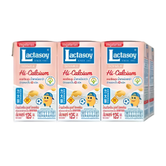 Lactasoy UHT high calcium Soy milk 125ml  Pack of 6boxes