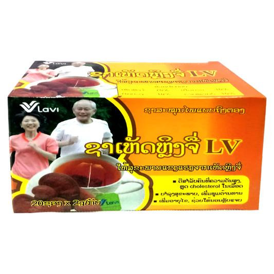 Lavi Brand Tea Lingzhi Mushroom LV Size 2g box of 20sachet