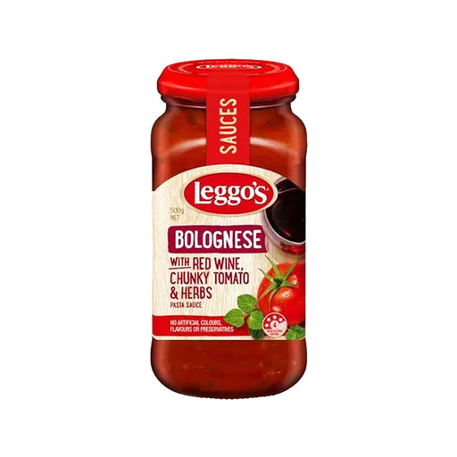 Leggo's Pasta Sauce Bolognese Red Wine Chunky Tomato & Herbs 500g
