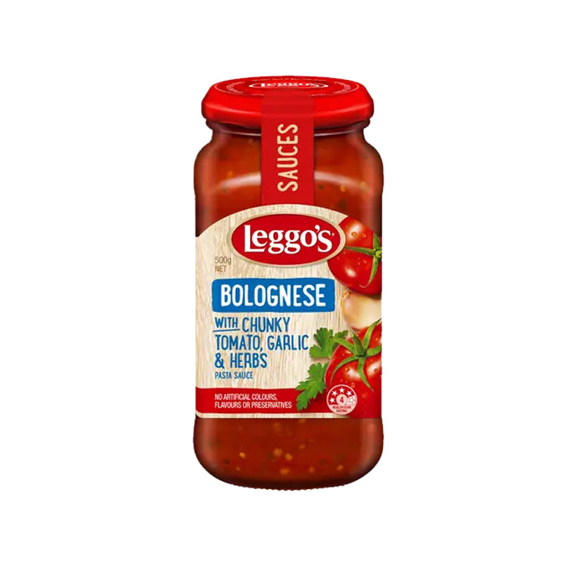 Leggos Bolognese With Chunky Tomato Garlic & Herbs 500g
