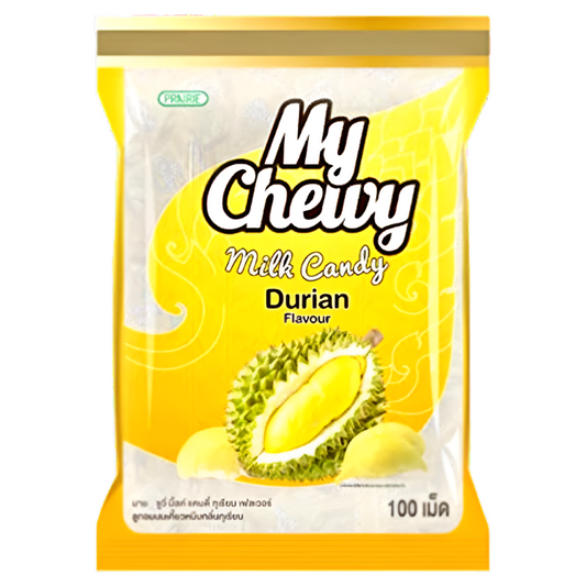 MY CHEWY Chewy Milk Candy Durian Flavor 380g Bags 100pcs