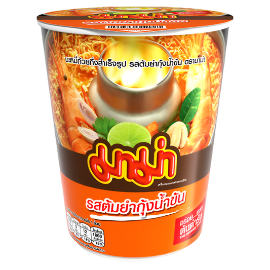 Mama Cup Instant Noodles Shrimp Creamy Tom Yum Flavour Size 60g