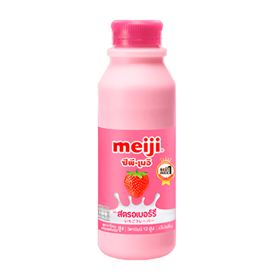Meiji Pasteurized Strawberry Flavoured Milk 450ml