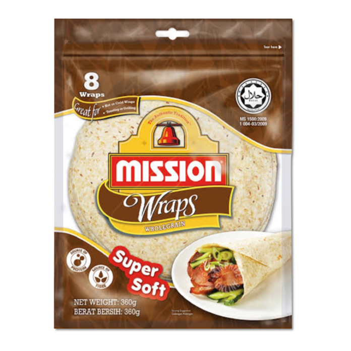 Mission Wraps Wholegrain 360g