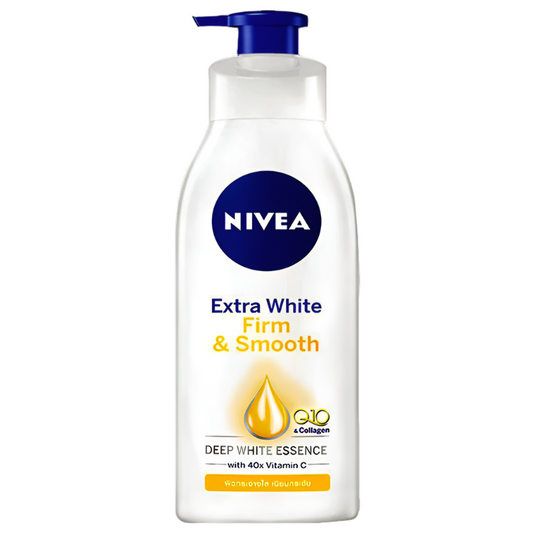 Nivea Body Lotion Extra White Firm and Smooth Q10 & Collagen with 40x Vitamin C Size 400ml