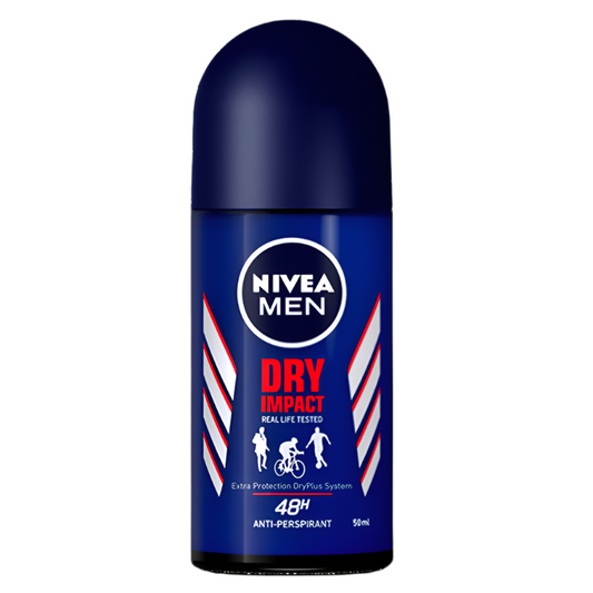 Nivea Men Dry Impact Real Life Tested Roll-on Deodorant 48h Anti-perspirant Size 50ml