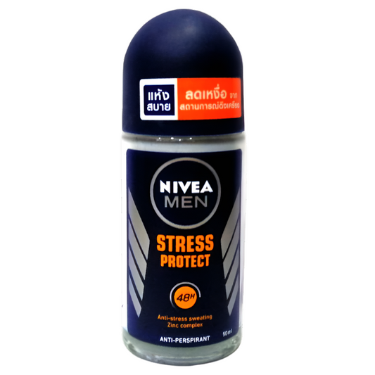 Nivea Men Stress Protect Roll-on Deodorant 48h Anti-stress sweating Zinc complex Anti-Perspirant Size 50ml